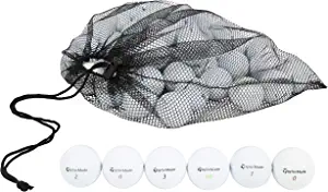 Clean Green Golf Balls 48 Recycled Used Golf Balls for Taylormade Golf Balls - Good Condition for Taylor Made Golf Balls Cheap Golf Balls for Men. Includes Recycled Golf Balls and Mesh Carrying Bag