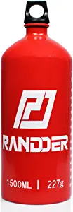 RANDDER Liquid Fuel Bottle 1500ML (Upgrade Leakproof Cap 2.0) for Motorcycle, Camping and Emergencies (1.5 Liter)