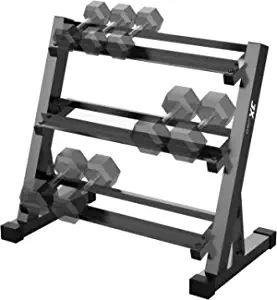 JX FITNESS Dumbbell Rack Stand Weight Rack for Dumbbells Home Gym Storage 3 Tier Holder 1000Lbs(RACK ONLY)