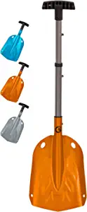 G2 Backcountry Lightweight Telescopic Avalanche Snow Shovel, Storage Down to 13 inch, Durable Aluminum Alloy Material, ABS Anti-Slip Proof Handle, Compact Storage Size (Orange)