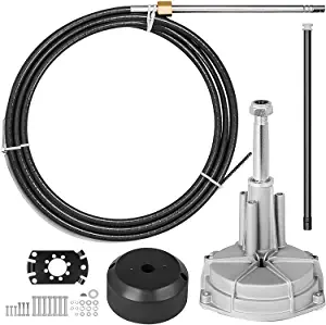 CREDSTAR Boat Steering Control Cable 16 Outboard Mechanical Rotary Steering Kit 16 Feet Boat Power Steering System