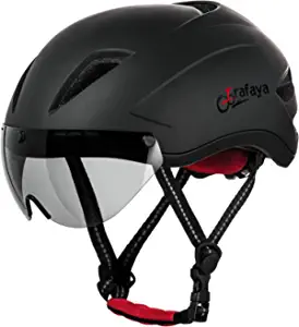 Bike Helmets for Men Women Irafaya CPSC Certified Bicycle Helmets with Detachable Magnetic Goggles&Portable Bag Adjustable Cycling Helmet with Replacement Pads for Commuter Mountain Bike
