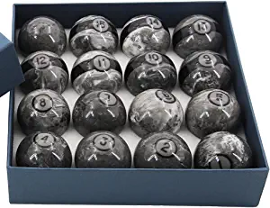 CUEELF Billiard Ball Set 2-1/4 Inch 16 Balls for Pool Tables Professional Pool Balls