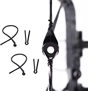 SOPOGER 2Pcs Archery Peep Sight Compound Bow 3/16 Tube Peep Sight Bow String Tubing with Buckle for Hunting Shooting Target Accessories