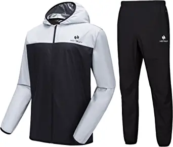 HOTSUIT Sauna Suit for Men Sweat Suits Gym Workout Exercise Sauna Jacket Pant Full Body