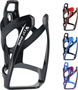 WEST BIKING Bike Water Bottle Cage, Durable Ultralight Plastic Water Drink Holder Rack , Lightweight PC Water Bottle Holder for Bicycle, Cycling Bottle Holder Cages for MTB, Road Bike, Mountain Bikes