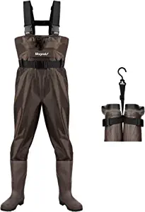 Gonex Chest Waders Hunting Fishing Waders for Men Women Waterproof 70D Nylon Wader for Duck Hunting Fishing Green/Brown