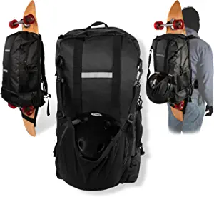 Board Blazers Electric Skateboard Backpack - Perfect Skateboard Longboard Backpack for Any Size Board - Waterproof, Fits Up to 17" Laptop, Spacious Interior