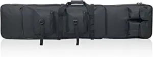 Sutekus Tactical Double Rifle Case, Gun Case, Padded Rifle Storage Backpack Integrated Pistol and Magazine Storage (3 Sizes 2 color)