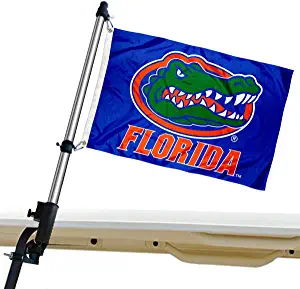 Florida Gators Golf Cart Flag Pole and Holder Mounting Bracket
