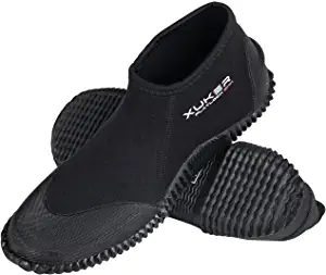 XUKER Neoprene Diving Boots, Wetsuit Booties Men Women Water Shoes with Anti-Slip Sole Sand Beach Shoes for Water Sports