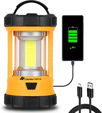 Camping Lantern, 3200LM Bright Camping Lights, 4600mAh Power Bank & Rechargeable LED Lantern, 5 Light Modes Lantern Flashlight for Power Outages/Hurricane/Emergency, CT CAPETRONIX Camping Accessories