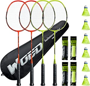 Professional Carbon Fiber Badminton Rackets Badminton Racquet for Backyards Gym