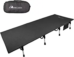 Moon Lence Folding Camping Cot Outdoor Camping Bed Portable with Carry Bag Camp Cots for Adults for Hiking Backpacking Car Camping Outdoor&Indoor&Beach Use