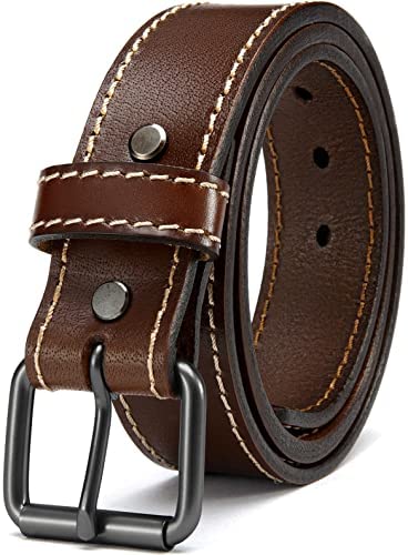 YOETEY Gun Belt for Men Concealed Carry | Hank Belt 1.5" with 14 oz Full Grain Leather | 6 MM Thickening Treatment