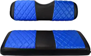 NOKINS Golf Cart RS Type Diamond Seat Cover Kit, for Common Seat Cushion for Aftermarket Rear Seat Kits, Golf cart Vinyl Seat Cover