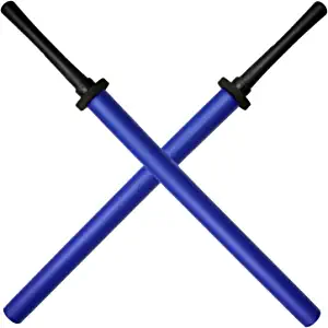 LALAPORT 35" Practice Padded Foam Sparring Sword Set with ABS Handle and PVC Core