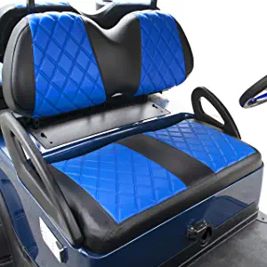 NOKINS Golf Cart P Diamond Seat Cover Kit, Fit for Club Car Precedent OEM Ordinary Seat Cushion, No Need to Use Gun Nails, Golf Cart Vinyl Seat Cover