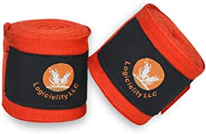 Logicielity LLC Hand Wraps 3 Meter Long MMA Inner Boxing Gloves Martial Arts Bandage for Men & Women Boxing MMA Kickboxing Muay Thai - Pair