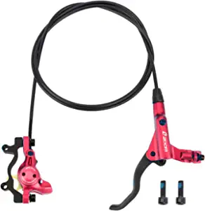 catazer MTB Oil Hydraulic Disc Brake Set with Brake Levers Caliper Oil Cable Left Front 800mm Right Rear 1450mm for Mountain Bike Fat Bike E-Bike Scooter Disc Brake