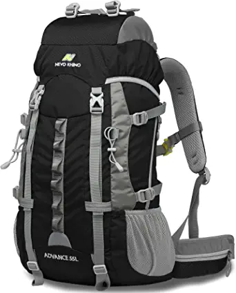 Internal Frame Hiking Backpack 70L/55L/35L, Nylon Lightweight Camping Backpack with Rain Cover, High-performance Backpacking