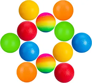 U&C Planet Kickball Playground Ball 8.5 inches Upgraded Rubber Bouncy Dodgeball for Indoor Outdoor Ball Games Square Ball for Kids Age 3 4 5 6 with 1 Pump