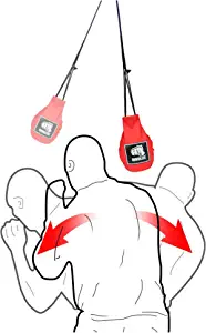 INNOLIFE Boxing Slip Bag, Boxing Dodge Hide Speed Bag Maize Ball Leather Ball for Reflex Training, Boxing, Kickboxing, MMA Pendulum Training Red (Without Filler)