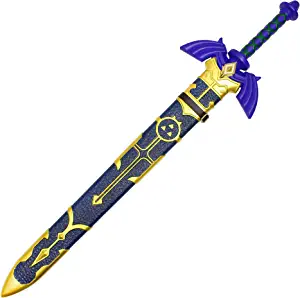 36" Foam Blue Zelda Sword W/ Plastic Scabbard