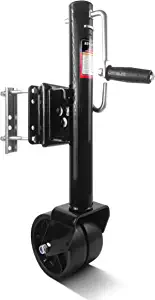 Aukayne Trailer Jack with Wheel Heavy Duty 2000 LBs 12" Lift for RV Boat Anti Rust Galvanized