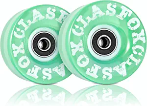 CLAS FOX 78A Indoor or Outdoor 65x35mm Quad Roller Skate Wheels with ABEC-9 Bearings 8 Pcs