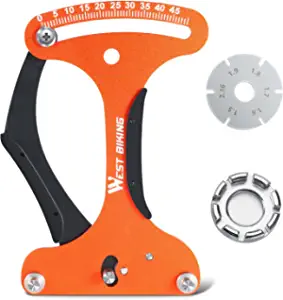 ANGGOER Spoke Tension Meter, Aluminum Alloy Bicycle Wheel Tool, Wire Tension Adjustment Tool Bike Accessory for Bicycle Wheel Spokes Manufacturing Or Correction