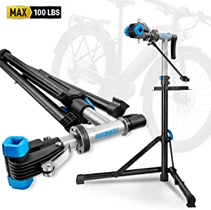 GOEHNER's E Bike Repair Stand (Max 100 lbs) - Heavy Duty Portable Bicycle Repair Stand for Maintenance for Electrical Bike, Bike Mountain Bike and Road Bike
