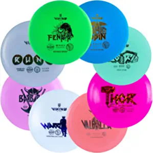 Viking Discs Original Disc Golf Set - 8 Frisbee Discs for Any Distance, PDGA Approved - Putter, Mid-Range, Fairway Driver, Distance Driver Frisbee Golf Discs Set for Beginners and Professionals