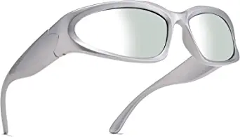 AIEYEZO Wrap Around Sports Sunglasses for Men Women Fashion Oval Thick Frame Sun Glasses Stylish Sport Wrap Shades