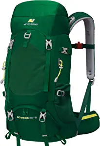 N NEVO RHINO Internal Frame Hiking Backpack 40/50/60/65/80L, Mountain Climbing Camping Backpack Daypack Waterproof Rain Cover
