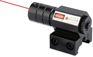 Red Laser Sight for Picatinny Rail, Compact Laser Sight Fit for Pistol and Airsoft, Mounted on 20 mm / 11 mm Picatinny & Weaver Rail (Red)