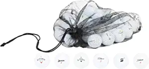Pro Line Bulk Recycled & Used Golf Balls Brand Mix - Includes Golfballs for Titleist, Callaway, Srixon, Taylormade and More - Includes Mesh Bag by Clean Green Golf Balls