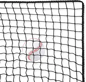 AKOZLIN Polyester Batting Training Net Softball Backstop Nets Heavy Duty Sports Netting Barrier For Baseball Soccer 10x10ft / 10x15ft / 10x20ft /10x30ft/10x40ft/10x50ft/15x20ft/15x30ft/15x40ft/20x30ft