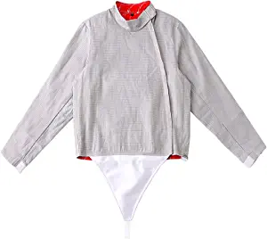 gangtiehun Fencing Lame Knickers Suit for Foil and Saber - Fencing Electric Saber Jacket,Stainless Steel Saber Lame for Men Women
