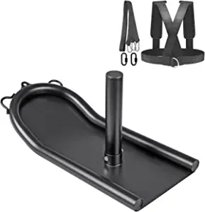 Kipika Weight Sled, Fitness Sled, Fitness Strength Training Sled, Speed Training Sled for Athletic Exercise, Speed Improvement, Easily Through Obstacles, Suitable for 1 & 2 Weight Plate