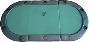 SEETOOOGAMES 84" 10 Player Tri-Fold Poker Table Top with Padded Rails and Plastic Cup Holders