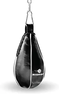 Boxing Slip Bag - Maize Ball Boxing Set with Steel Chain, Soft Foam Cover - Speed Bag for Footwork, Head Movement, Reflex Training - MMA Bag with 100% Balanced Swing - Durable Boxing Equipment