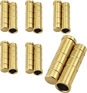 DGHAOP 12pcs Copper Insert Arrow Fit ID 0.244" Carbon Fiberglass Arrows Shaft Archery DIY for Hunting Archery Arrow Shaft 50gr