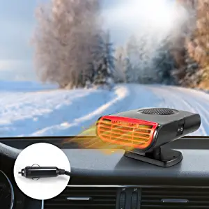Car Heater Portable Car Heater or Fan 12V 150W Car Heater That Plugs Into Cigarette Lighter, Fast Heating and Cooling Car Defogger Car Defroster, Window Defroster for Car SUV Jeeps Trucks