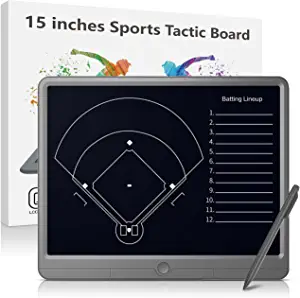 TUGAU Electronic Coach Board Premium Tactical Marker Board with Large LCD Screen and Stylus Pen,Digital Basketball, Baseball, Soccer, Football, Hockey,Tennis Training Equipment for Coach and Game Plan