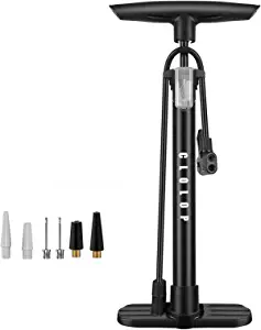 CLOLOP Bike Floor Pump with Gauge,Bike Pump High Pressure 160 PSI,Bicycle Pump with Air Ball Pump Inflator Fits Schrader and Presta Valve