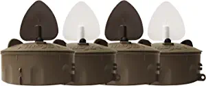 MOJO Outdoors New Flock A Flicker 2 Motion Spinning Wing Duck Decoys (4 Pack), Brown (HW2531)