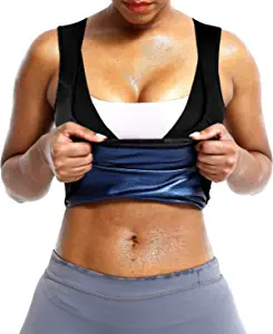 baxobaso Sauna Suit Sweat Waist Trainer Vest for Women Sweat Workout Tank Top Shaper