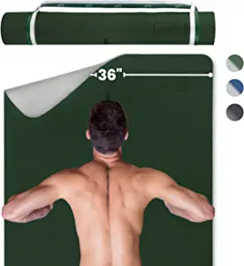 Large Yoga Mat (6'x4'/3'/2.5') Extra Wide 1/4 Inch Thick Workout Mat for Women Men, Non Slip Exercise Mat for Home Gym, Yoga, Pilates, Stretching & Fitness