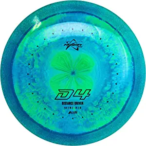Prodigy Disc AIR Spectrum D4 | Understable Disc Golf Driver | Great for Maximum Distance Drives | Designed for All Players | 150-159g | New Swirly Lightweight Plastic | Colors May Vary